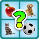 Guess Meaning of Image Game - Apple, Ball, Cat