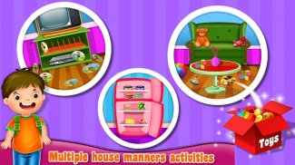 Learning House Manners: Home Cleaning Games screenshot 3