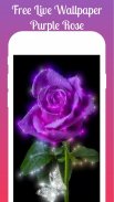 Purple flowers Live Wallpaper 2019 Purple flowers screenshot 4