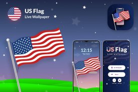 USA America Flag - US Flag LWP screenshot 1