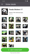 🐼 Stickers de Pandas graciosos WAStickerApps screenshot 2