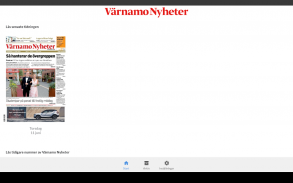 Värnamo Nyheter e-tidning screenshot 0