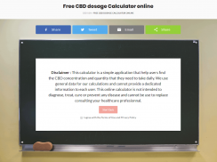 CBD Dosage Calculator screenshot 0