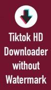 TDM - Tiktok downloader without watermark screenshot 0