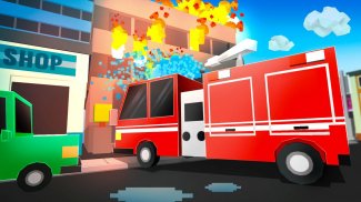 Cube Fire Truck: Firefighter screenshot 3