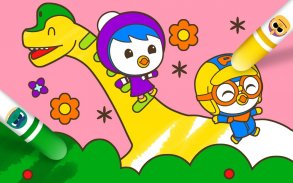 Pororo Dinosaur Coloring Book screenshot 2