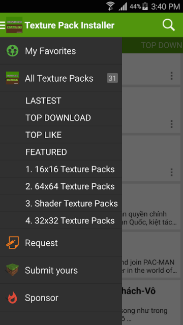 Texture Pack Installer 4 MCPE  Download APK for Android 