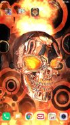 Real3d: Fire Skull live wallpaper screenshot 2