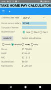 UK Take home pay calculator screenshot 1