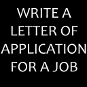 write a letter of application for a job