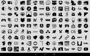 Stamped Black Icons screenshot 0