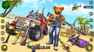Teddy jogo greve arma urso: jogos de tiro contra screenshot 0