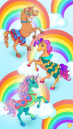 Unicorn Dress Up Coloring Book screenshot 5