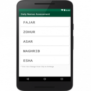 Daily Namaz Assessment screenshot 1