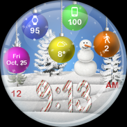 Christmas Snow HD Watch Face screenshot 6