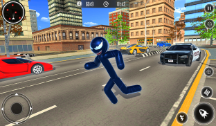 Spider Stickman Rope Hero - Black Hero Vice Town screenshot 3