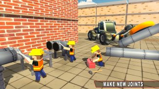 City Pipeline Construction Work : Plumber Game screenshot 3