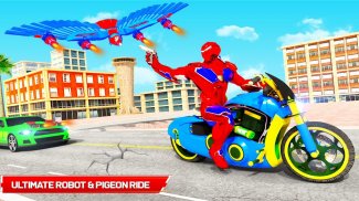 Flying Pigeon Robot Car Game screenshot 8