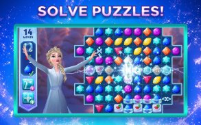 Aventuras de Frozen: Novo Jogo de Combinar 3 screenshot 7