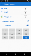 Square meters calculator screenshot 2