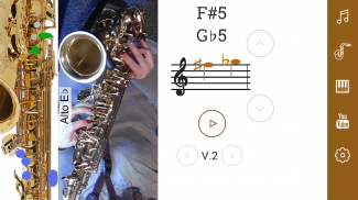 2D Saxophone Fingering Chart screenshot 0