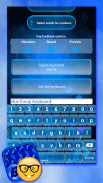 Blau Emoji Tastatur Themen screenshot 1