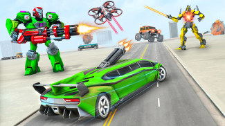 Ramp Car Robot Transforming : Roboter-Auto-Spiele screenshot 4