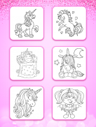 Unicorn Coloring Book Glitter screenshot 14