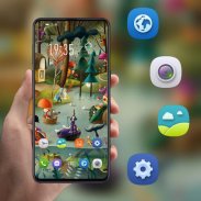 Hand painted fairy tale dreamland theme F9 Pro screenshot 1