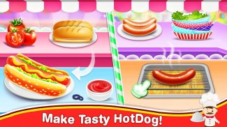 Hot Dog Criador de rua Jogos de Alimentos screenshot 11