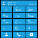 Dialer theme Cards Cyan