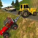 Offroad Tractor Pulling Driver Icon