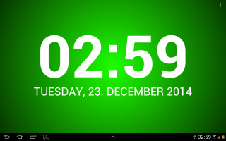 Speaking Clock: TellMeTheTime Screen