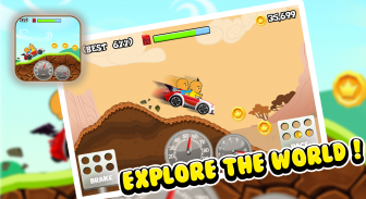 Upin Hill Race Games screenshot 0