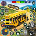 Offroad School Bus Driving: Flying Bus Games 2020 Icon
