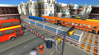 Train Road Crossy 3D Railroad screenshot 4