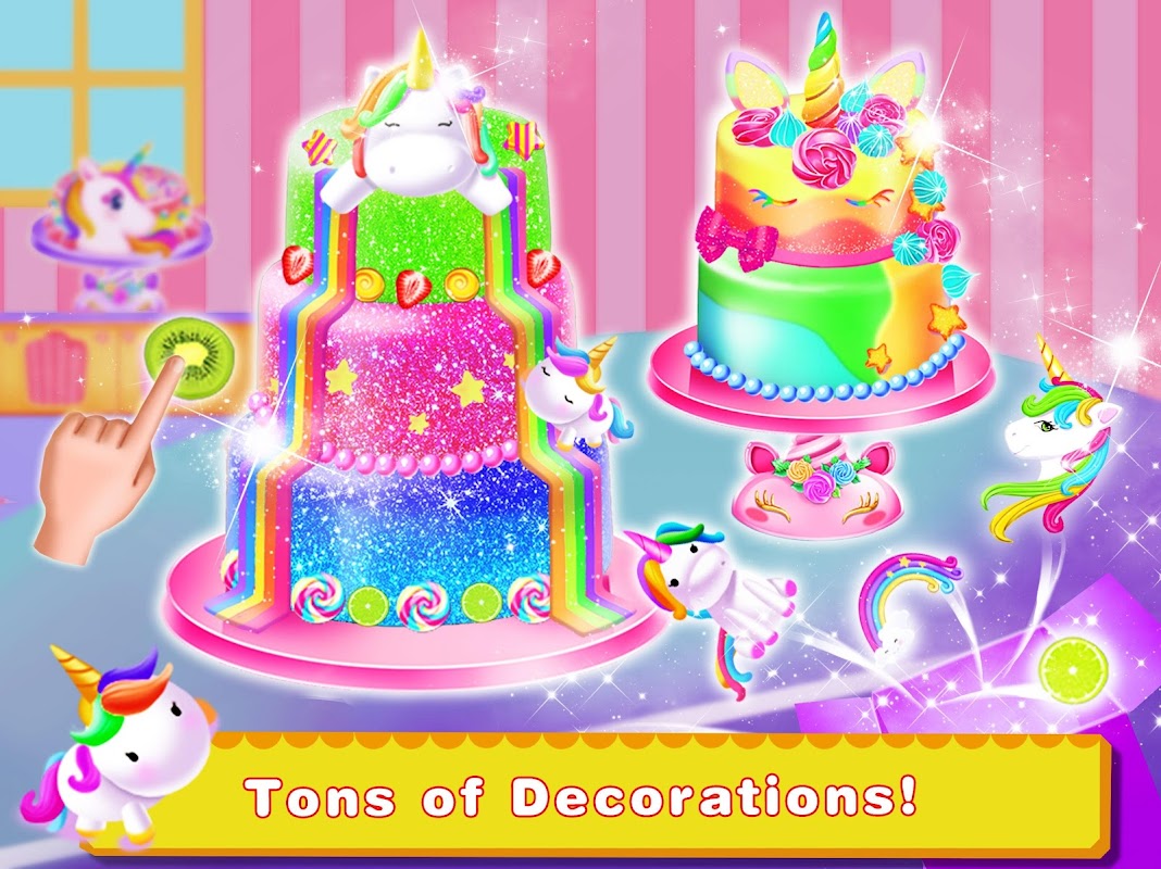 Fun 3D Cake Cooking Game My Bakery Empire Color, Decorate & Serve Cakes -  Fun Rainbow Cake - YouTube