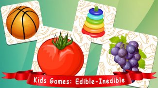 Kids Games: Edible-Inedible screenshot 1