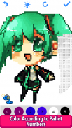 Anime Manga Pixel Art Coloring screenshot 7