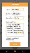 Diary Password screenshot 0