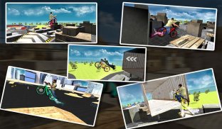 Rooftop Stunt Man Bike Rider screenshot 15