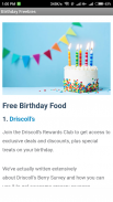 Cool Birthday Freebies screenshot 1