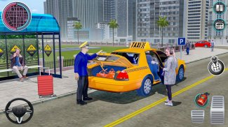 city taxi driver sim 2016: juego de taxi multijuga screenshot 0