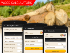 Wood calculators & Recorder screenshot 2