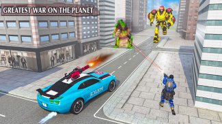 Police Robot Car Robot Game screenshot 0