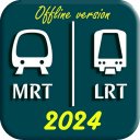 Singapore MRT e LRT Map 2024 Icon