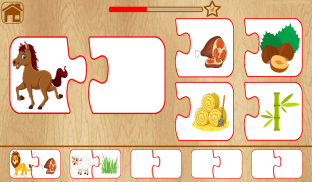 Animal Matching Puzzle for Kids-Name,Food,Home,Mom screenshot 18