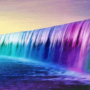 Purple Waterfalll LWP Icon