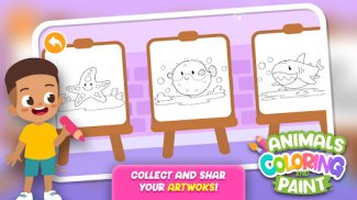 Animals Coloring Paint Puzzle screenshot 1