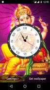 Ganesh Ji Clock Live Wallpaper screenshot 0